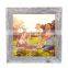 customized eco-friendly wooden picture frame square mdf photo frame 8.2 x 8.2 x 0.8 inches