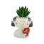 Wholesale cute cartoon  indoor green Resin artificial bonsai potted plant for home decor