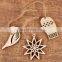 Pack of 16 wooden christmas tree diy ornament crafts natural wood hanging tags pendant with strings