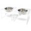 Elevated Clear Acrylic Pet Feeder Magnetic Pet Food Feeder with Bowls for Dog