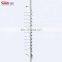 wall mounted optical store stand 12frames aluminium eyewear locking display rod