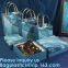 Cheap Luxury Shopping Carrier Thick Blue Kraft Paper Gift Bags With Rope Handles,carrier paper bags for perfume packing