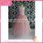 Ruffle pink gauze beads ornamentation prom dress fluffy voile girl's dress children frocks designs