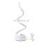 Spiral LED Table Lamp Acrylic Iron Curved Bedroom Living Room Bedside Modern LED Spiral Table Lighting