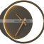Modern Nordic Creative Sconce Light Room Background Art Clock LED Wall Lamp For Bedroom