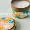 High Quality Luxury Tinplate Candle Jars Wholesale Aromatherapy Daily Soy Scented Candle Gift Sets with White Cotton Wick