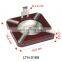 Custom Logo Wood MDF outdoor standup square wooden ashtray stainless steel cigar cutter luxury set