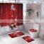 Luxury Latest Bathroom Shower Curtains And Rugs Set