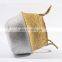 HBK handmade flower pot  toys clothes Seagrass Belly rattan launder Basket for kid