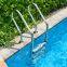 304 316 Stainless Steel Pool Ladder 1.0mm 1.2mm thickness Swimming Pool Ladders