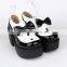 8 CM classical mixed color bow lolita shoes