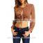 2016 fashion women solid top summer hotsle women blouse high quality women chiffon blouse B014