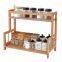 Bamboo Spice Rack Kitchen Organizer Pantry Shelf Kitchen Storage Counter Shelves Spice Rack