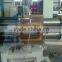 Double pillar continous screen changer for extruder