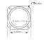 45 degree glass optical lens for bay / street light