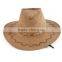 Fashionable brown leather cowboy hat/Wholesale cowboy hats