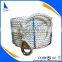 white 3-strand twisted or braided nylon polyester line anchor rope