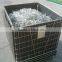 Warehouse stackable mesh steel storage container