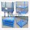 Collapsible powder-coated wire mesh basket