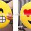 free sample Funny rabbit emoji pillow/Quality most popular stuffed rabbit toy with emoji pillow