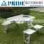 Suitcase Folding Picnic Table Custom-made Lightweight Aluminum Folding Table