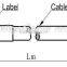 Din male to N Male jumper cable 1/2'' super flexible RF assembly for infrastructure