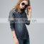 2016 new model womens latest design custom denim shirts wholesale