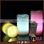 Vanilla scented ivory LED candles with colorful remote control