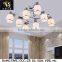 Modern white glass pendant lamp