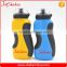 Food Grade Flat Shape Sipper Safe Sport Bottle with Neoprene and Nozzle