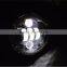 flashing 50W 5.75 Inch Motorcycle projector LED Headlight Angle Eye DRL flashing halo 5 3/4" Head Lamp for Harley Davidso-n