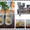 alcohol drinks and syrup in doypack with cap standing pouch filling sealing capping factory machines