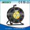 Hand wound retractable ethernet cable reel