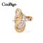 Fashion Jewelry Triple Circles Interlock Hoop Ring Ladies Wedding Party Show Gift Dresses Apparel Promotion Accessories