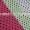 black dot on green polyester milk fiber Spandex print fabric names