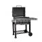 Large Black Trolly Barbecue Charcoal with wheel