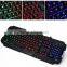 Fashion VP-X9 Rainbow Backlight Ergonomic Illuminated Usb Wired Gaming Keyboard