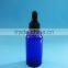 glass essential oil bottle, bule glass dropper bottle for essential oil