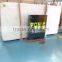 White travertine tile and slab