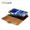 ICARER Genuine Leather Wallet Case for Samsung Galaxy S7 with Card Slots and Stand Function