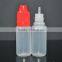 10ml plastic bottles with drip tips/10ml plastic bottles childproof cap