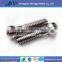 m4 Stainless Steel Slot Drive Knurled Thumb Screw, Straight Knurling Captive screws