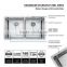 Buy One Get One Free High Quality Stainless Steel Bain Cabinet Double Bowl Stainless Steel Sink And Kitchen Cabinets -- 3219A