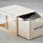cheap simple wood natural book box