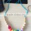 Best gift of Crochet bead with wood bead necklaces in new style