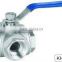 3pc ball valve for casting with stainless steel 304 316material
