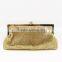 Gold evening handbag with rhinestone on top (YY5259B)