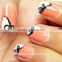 Custom hot sale Valentine'Day nail sticker cute nail art decals wedding bow dot nail wrap