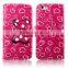 Fashion cute clip colorful printing bowtie leather case for iphone 6/6s in China