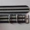 Black Gray Stripe Integrated Watch Bands Replacement